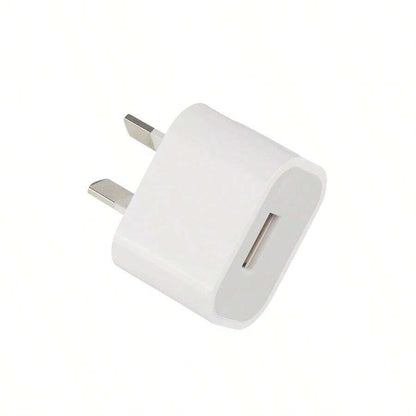 Generic iPhone USB to Lightning Cable Charger and 5w Wall Plug (iPhones 5-14) 3ft - Value Gadgets