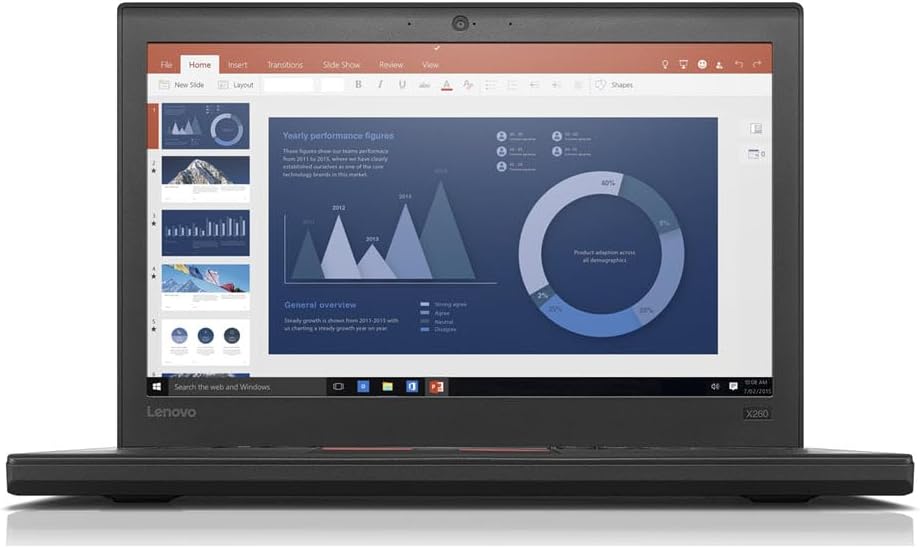 Lenovo ThinkPad X260 front view
