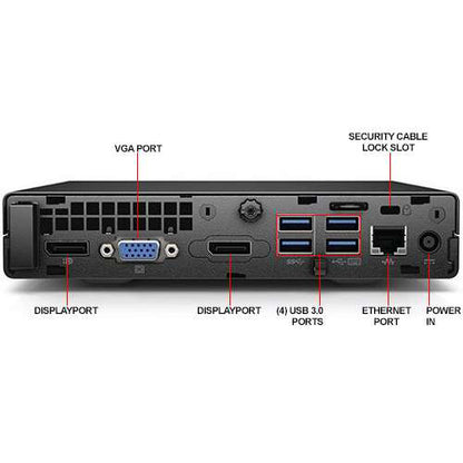 HP Prodesk 600 G2 Mini PC i5 6500t 4GB RAM 128GB SSD Windows 11 - Good Condition - Value Gadgets