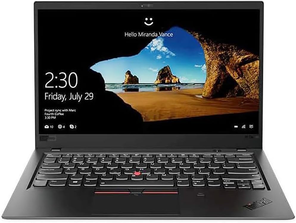 Refurbished Lenovo ThinkPad X1 Carbon Gen 6 - front view