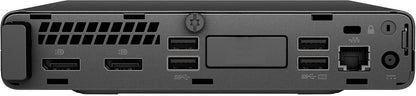 Refurbished HP ProDesk 600 G5 Mini - rear I/O view