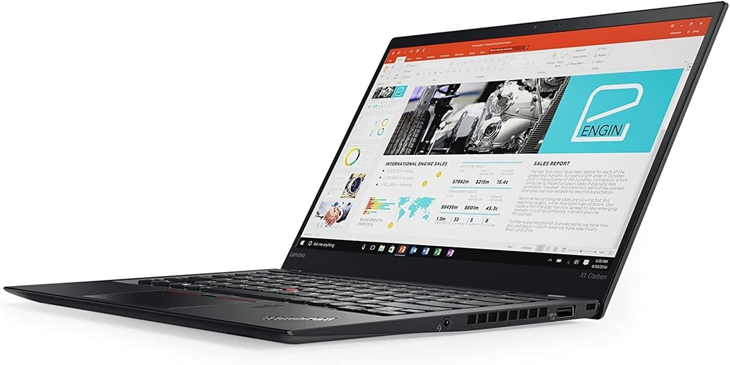 Refurbished Lenovo ThinkPad X1 Carbon Gen 5 - front view