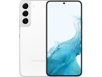 Refurbished Samsung Galaxy S22 White - angled side view