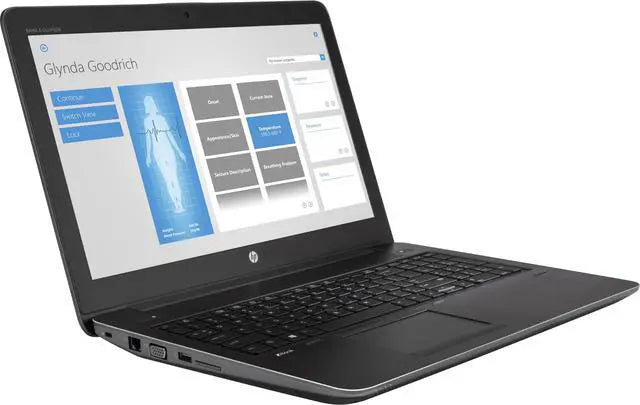Refurbished HP ZBook 15 G4 mobile workstation - side view