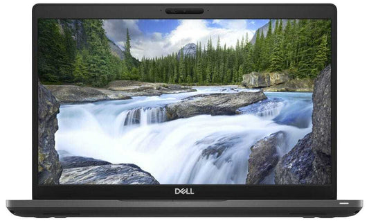 Refurbished Dell Latitude 5401 laptop - front view, open screen