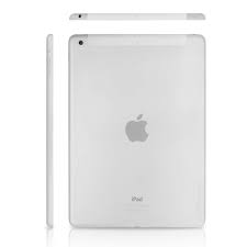 Apple iPad Air 1st Gen Cellular Tablet - back and side views, shown in silver