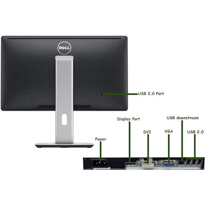 Dell P2214HB 22" LCD Monitor DP VGA DVI - Value Gadgets