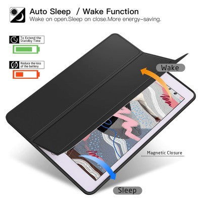 REDEFINE Soft TPU Back Shell Slim Case with Auto Sleep / Wake for iPad 9.7 (2017) / 9.7 (2018)