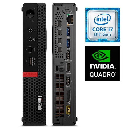 Lenovo ThinkStation P330 Tiny Mini PC I7 8700T Nvidia Quadro 16GB 512GB Good Condition - Value Gadgets
